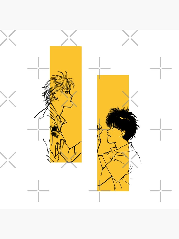 Banana Fish Yellow Bg Throw Pillow - Image 2