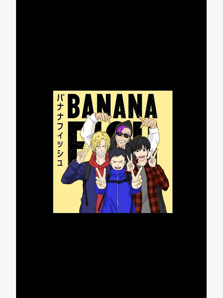 Banana Fish Friend Group Shower Curtain - Image 2