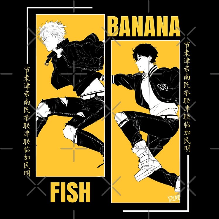 Banana Fish Retro Tote Bag - Image 2