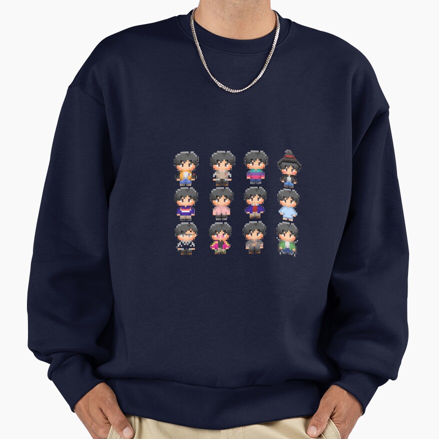 Eiji Okumura In Pixels Cute Sweatshirt - Image 5