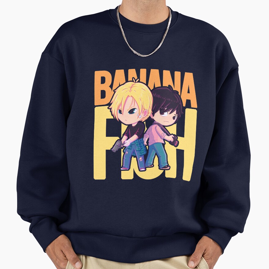 Banana Fish Chibi Cute Sweatshirt - Image 5
