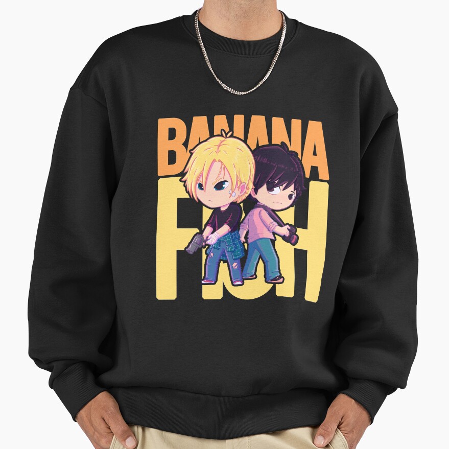 Banana Fish Chibi Cute Sweatshirt - Image 2
