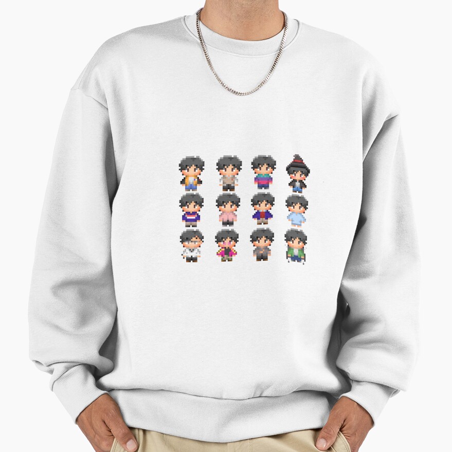 Eiji Okumura In Pixels Cute Sweatshirt