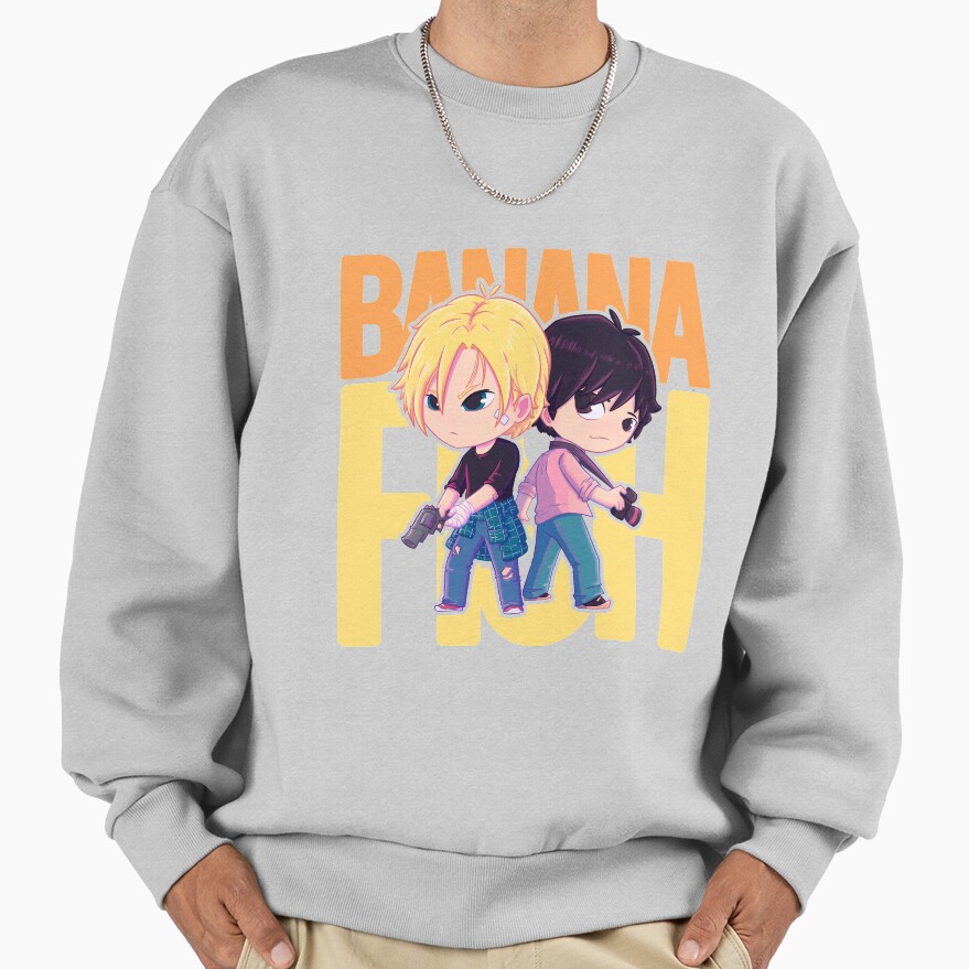 Banana Fish Chibi Cute Sweatshirt - Image 4