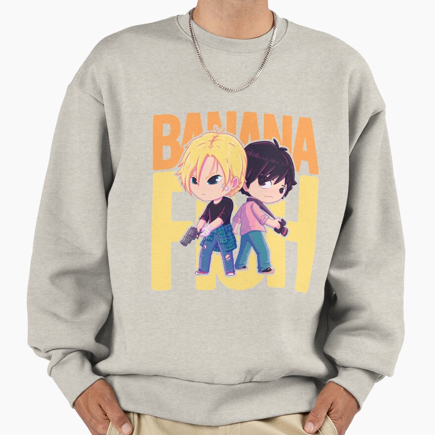 Banana Fish Chibi Cute Sweatshirt - Image 3