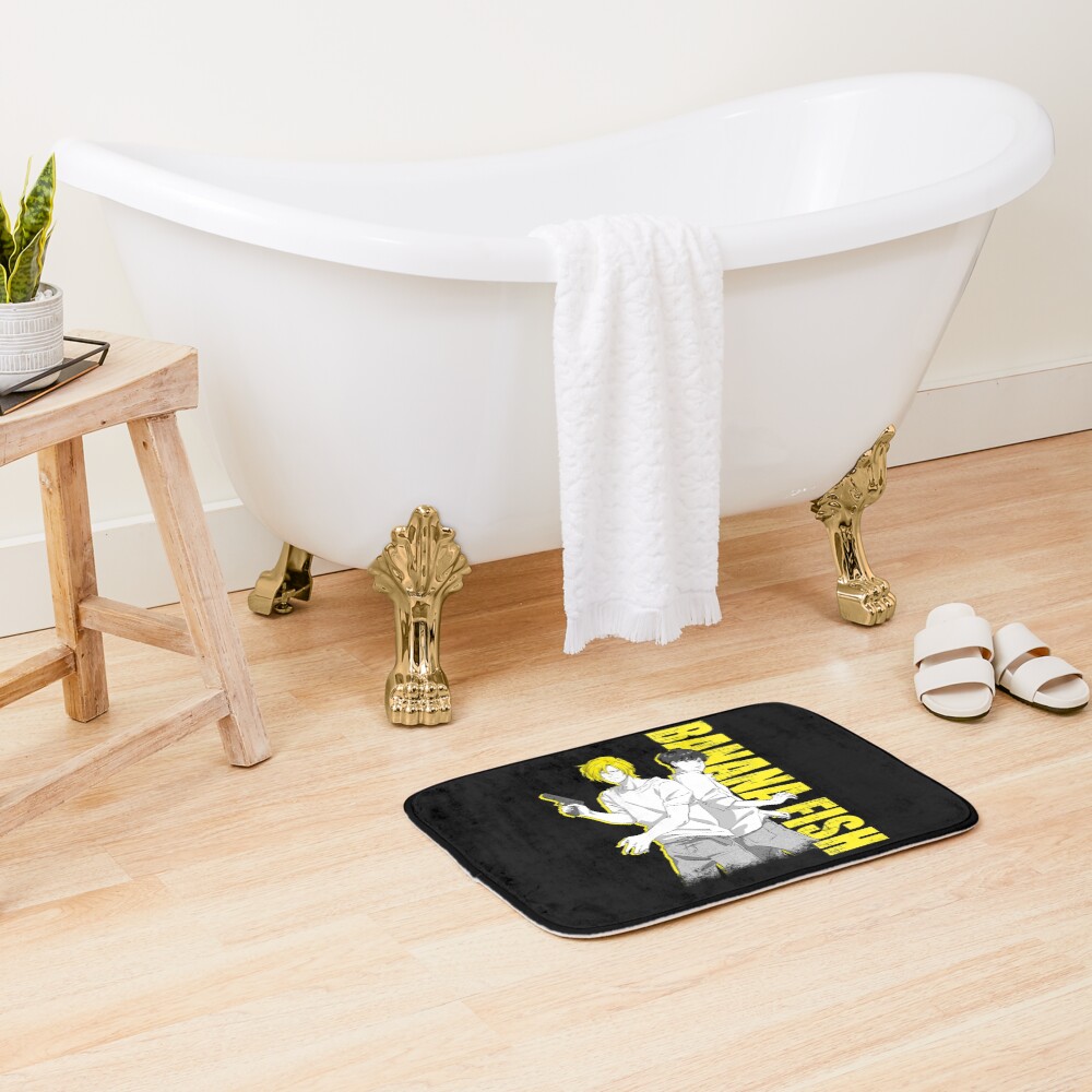 Banana Fish Tribute Design Gift For Fan Bath Mat - Image 2