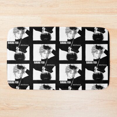 Banana Fish Chains Bw Bath Mat