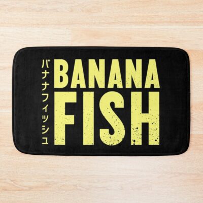Banana Fish Title Yellow Bath Mat