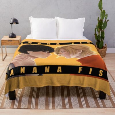 Banana Fish Fanart Ash And Eiji Throw Blanket