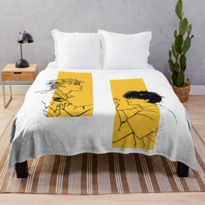 Banana Fish Yellow Bg Throw Blanket