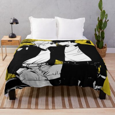 Banana Fish Hot Couple Throw Blanket