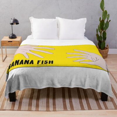 Banana Fish Hands Reaching Throw Blanket