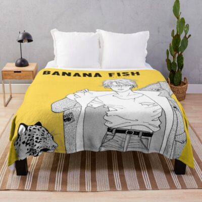 Banana Fish Ash Lynx Throw Blanket