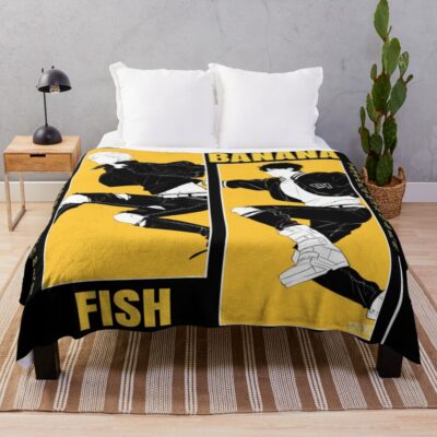Banana Fish Retro Throw Blanket