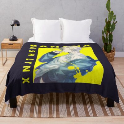 Ash Lynx Banana Fish Aslan Jade Throw Blanket