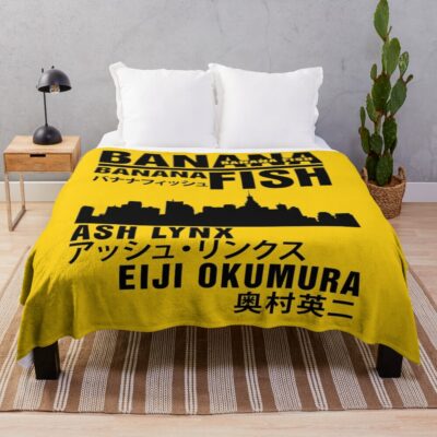 Banana Fish Anime Throw Blanket
