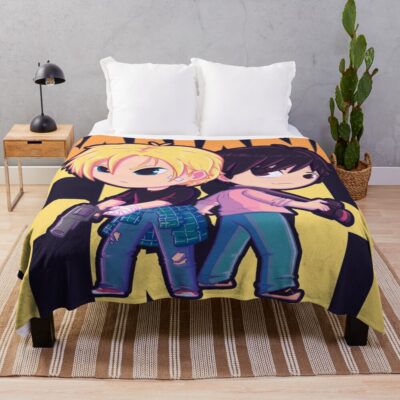 Banana Fish Chibi Cute Throw Blanket