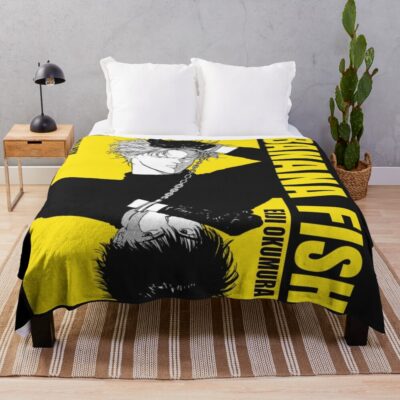 Banana Fish Ashxeiji Manga Throw Blanket