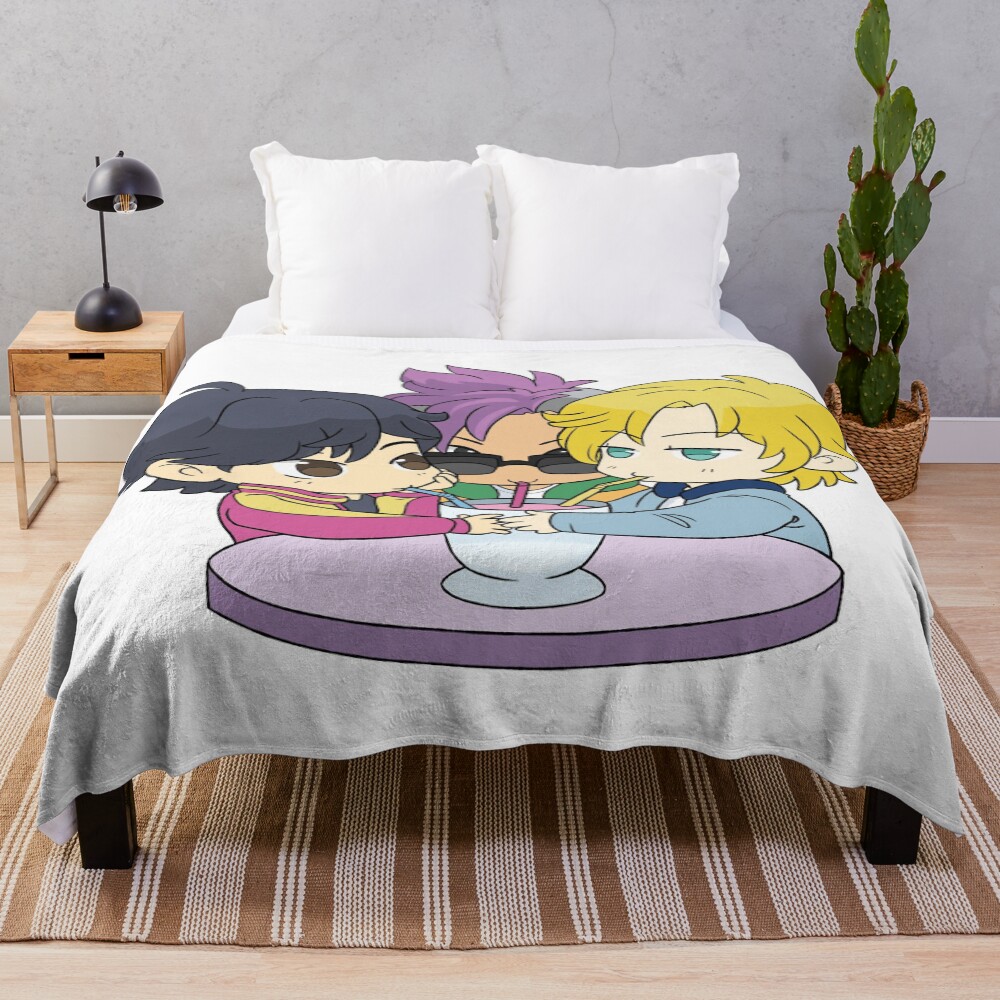 Banana Fish Ash Eiji And Shorter Throw Blanket
