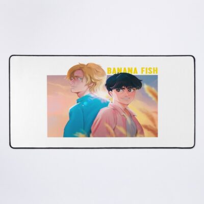 Banana Fish Cute Couple Mouse Pad