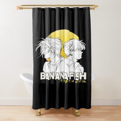 Banana Fish Couple Shower Curtain