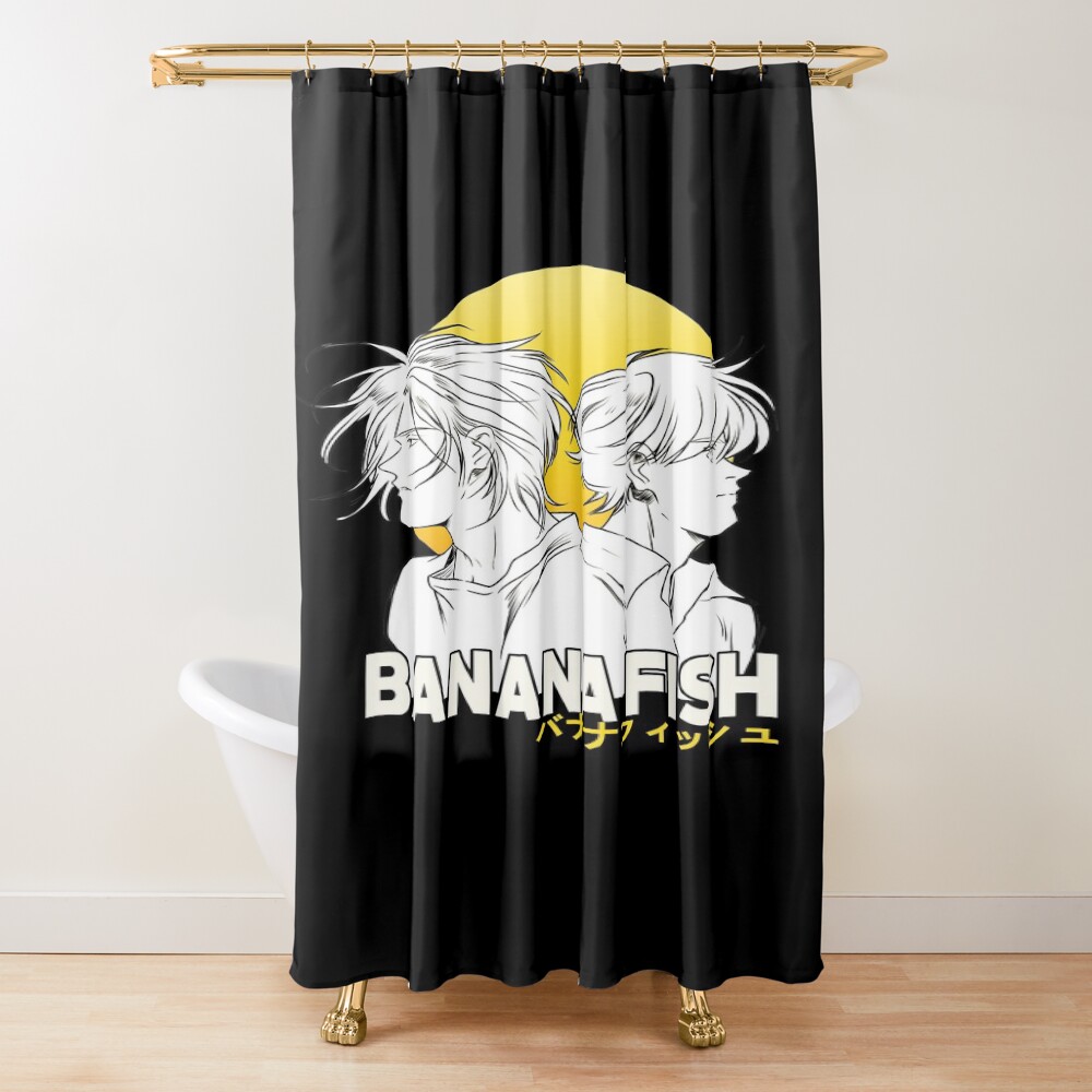 Banana Fish Couple Shower Curtain