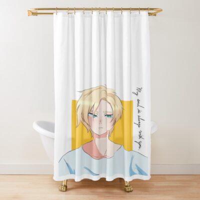 Ash Lynx Anime Shower Curtain