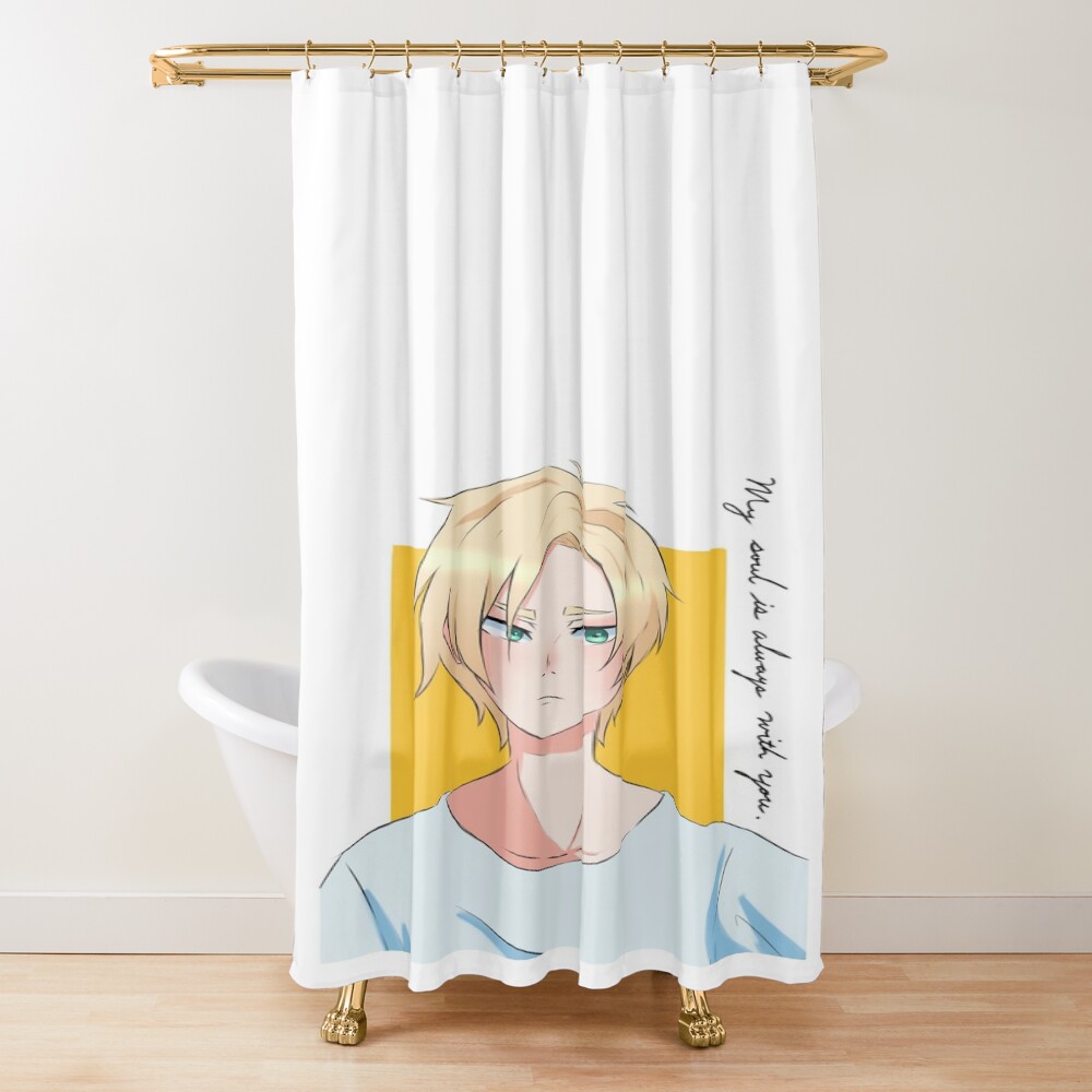 Ash Lynx Anime Shower Curtain