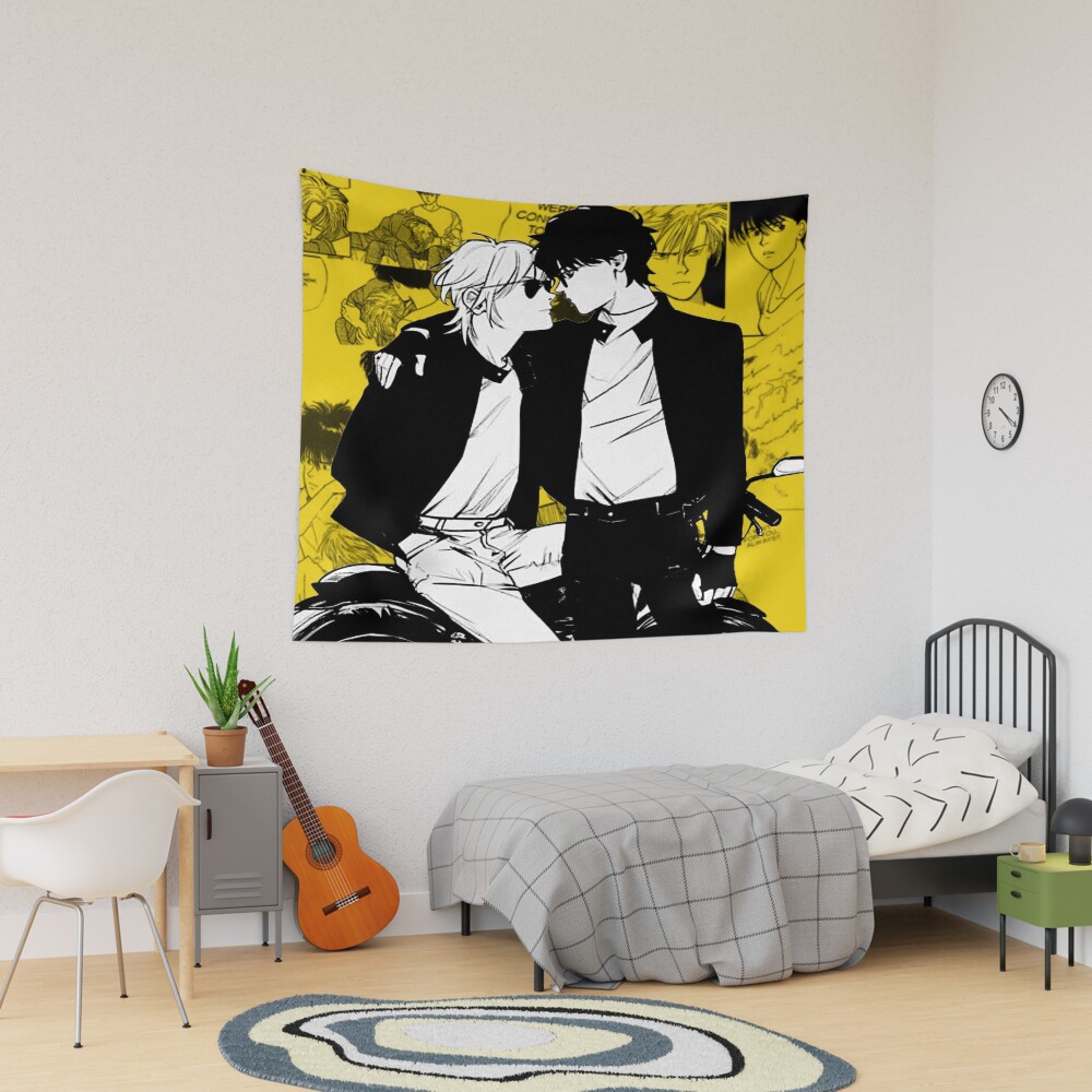 Banana Fish Hot Couple Tapestry