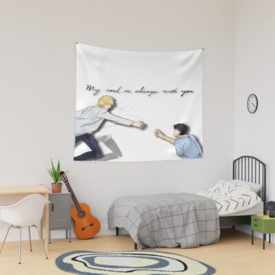 Banana Fish Cute Couple Tapestry