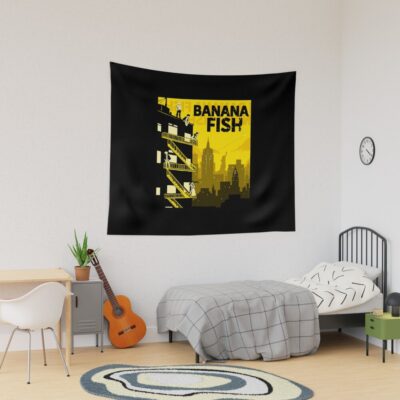 Banana Fish Nyc Skyline Tapestry