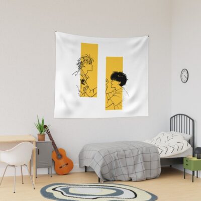 Banana Fish Yellow Bg Tapestry