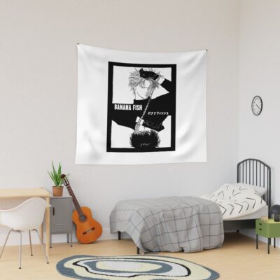 Banana Fish Chains Bw Tapestry