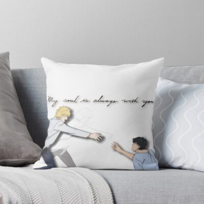 Banana Fish Cute Couple Throw Pillow