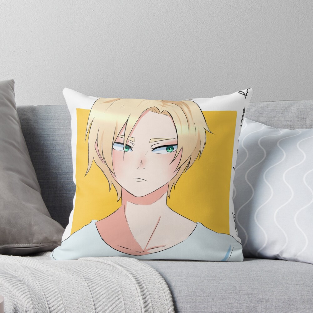 Ash Lynx Banana Fish Throw Pillow