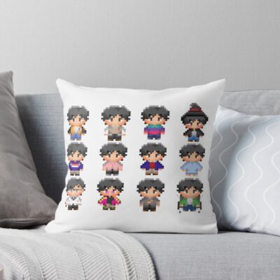 Eiji Okumura In Pixels Throw Pillow