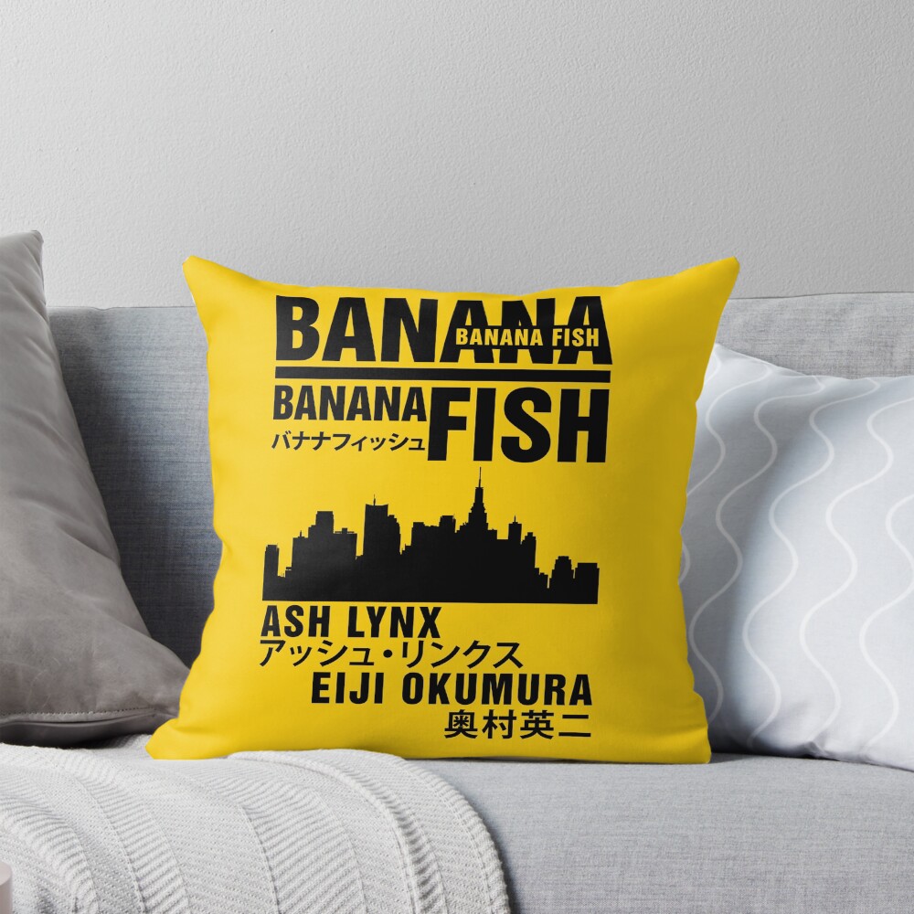 Banana Fish Anime Throw Pillow